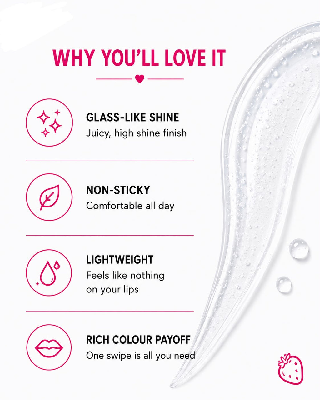 Clear Intensions | High Shine Clear Lip Gloss | Juicy Nourishing Formula | 5.5 ml
