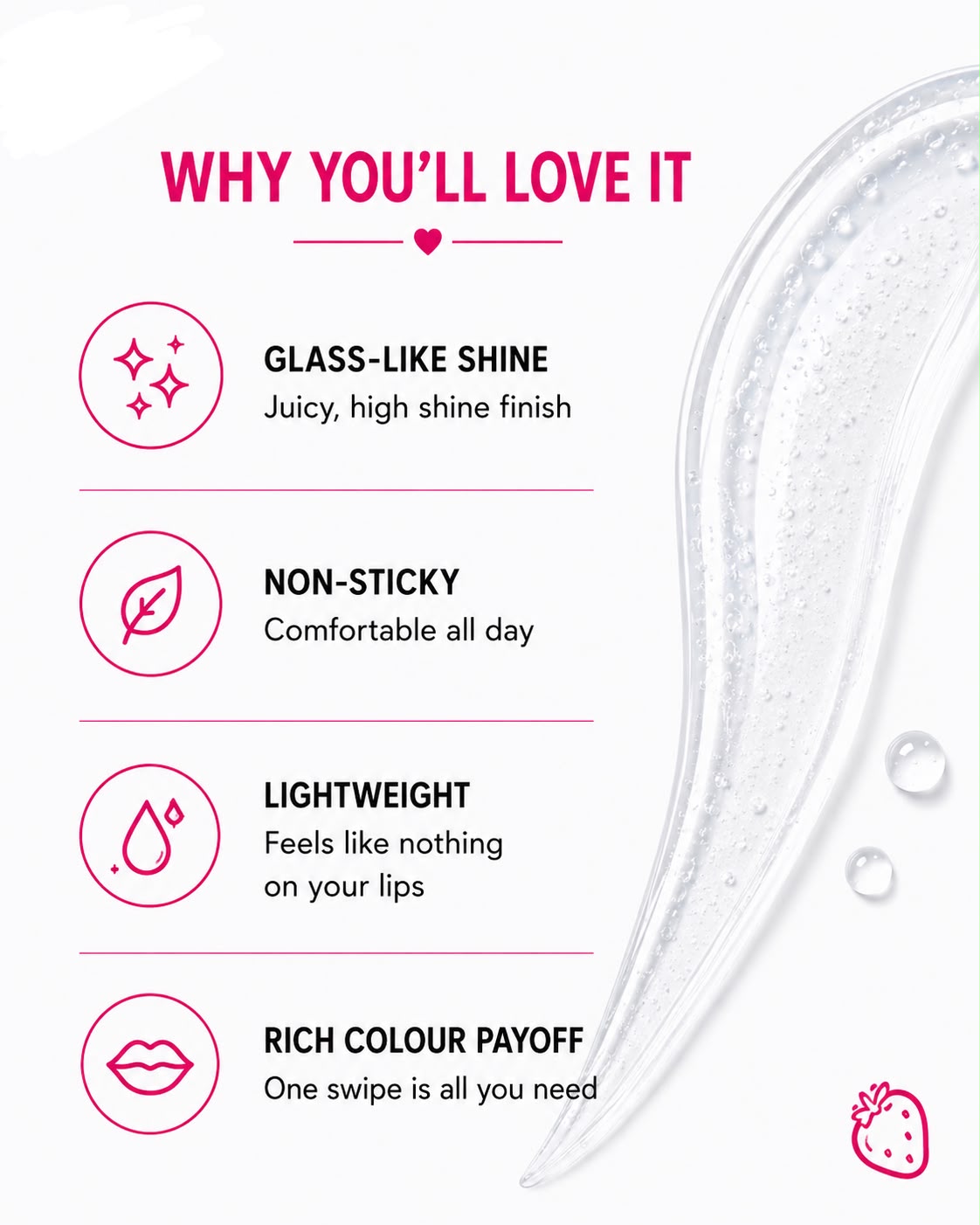 Clear Intensions | High Shine Clear Lip Gloss | Juicy Nourishing Formula | 5.5 ml
