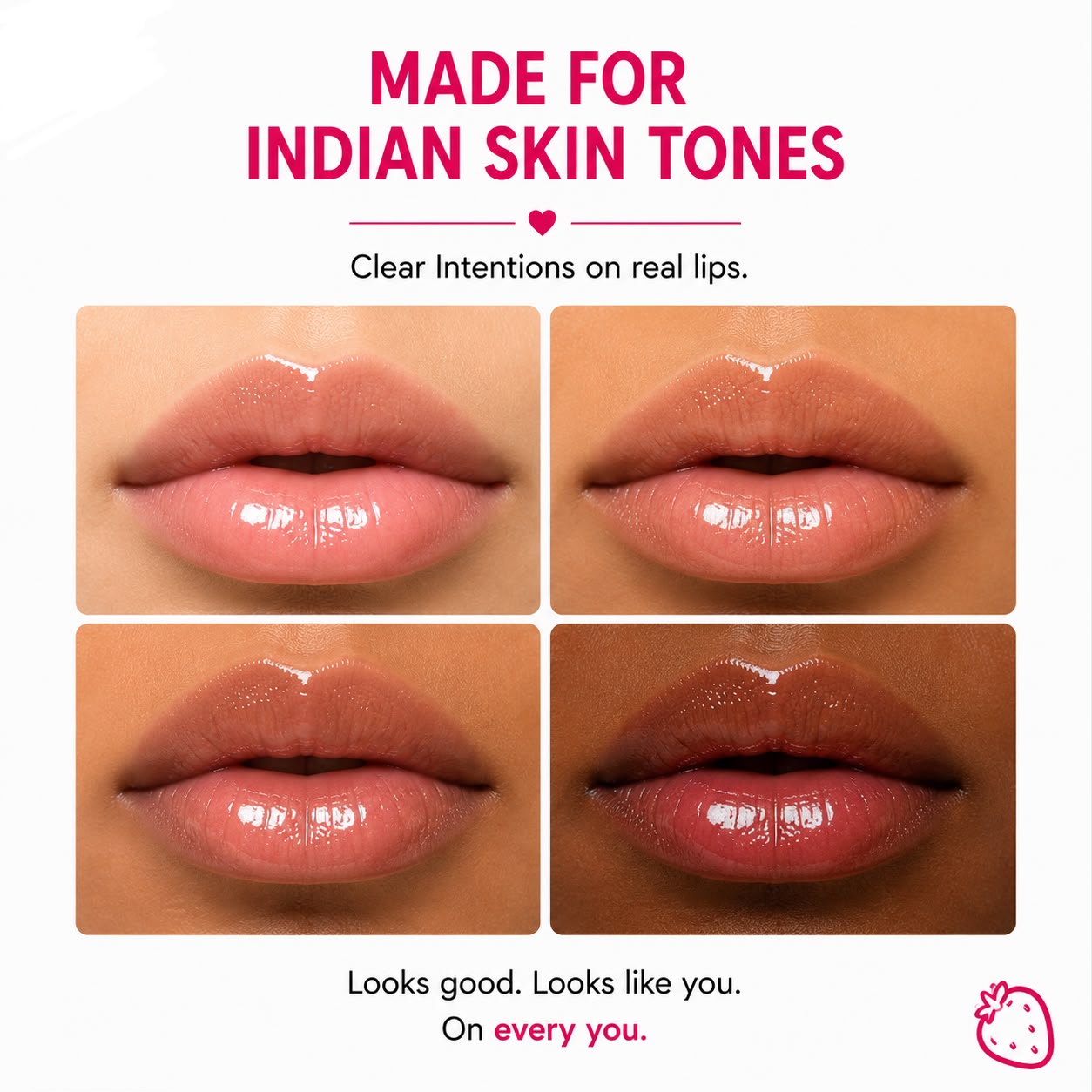 Clear Intensions | High Shine Clear Lip Gloss | Juicy Nourishing Formula | 5.5 ml