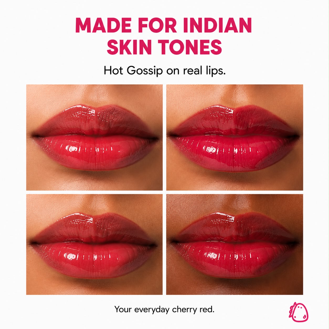 Hot Gossip | High Shine Cherry Lip Gloss | Juicy Nourishing Formula | 5.5 ml